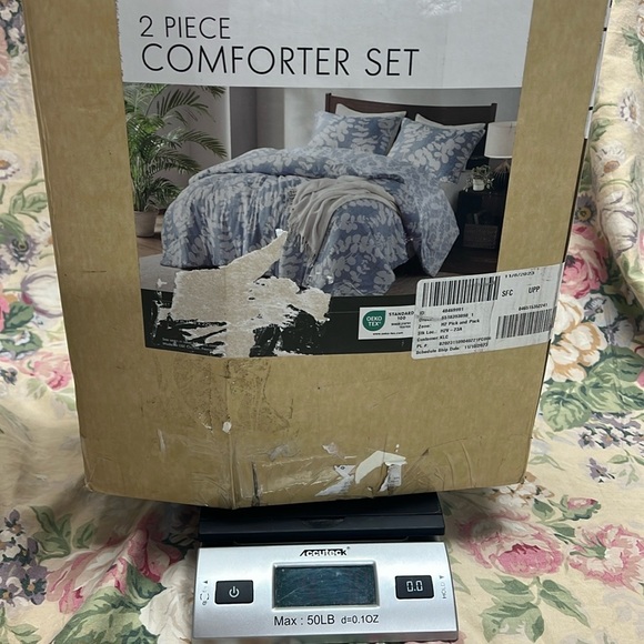 Twin comforter aria floral print reversible - Picture 13 of 13